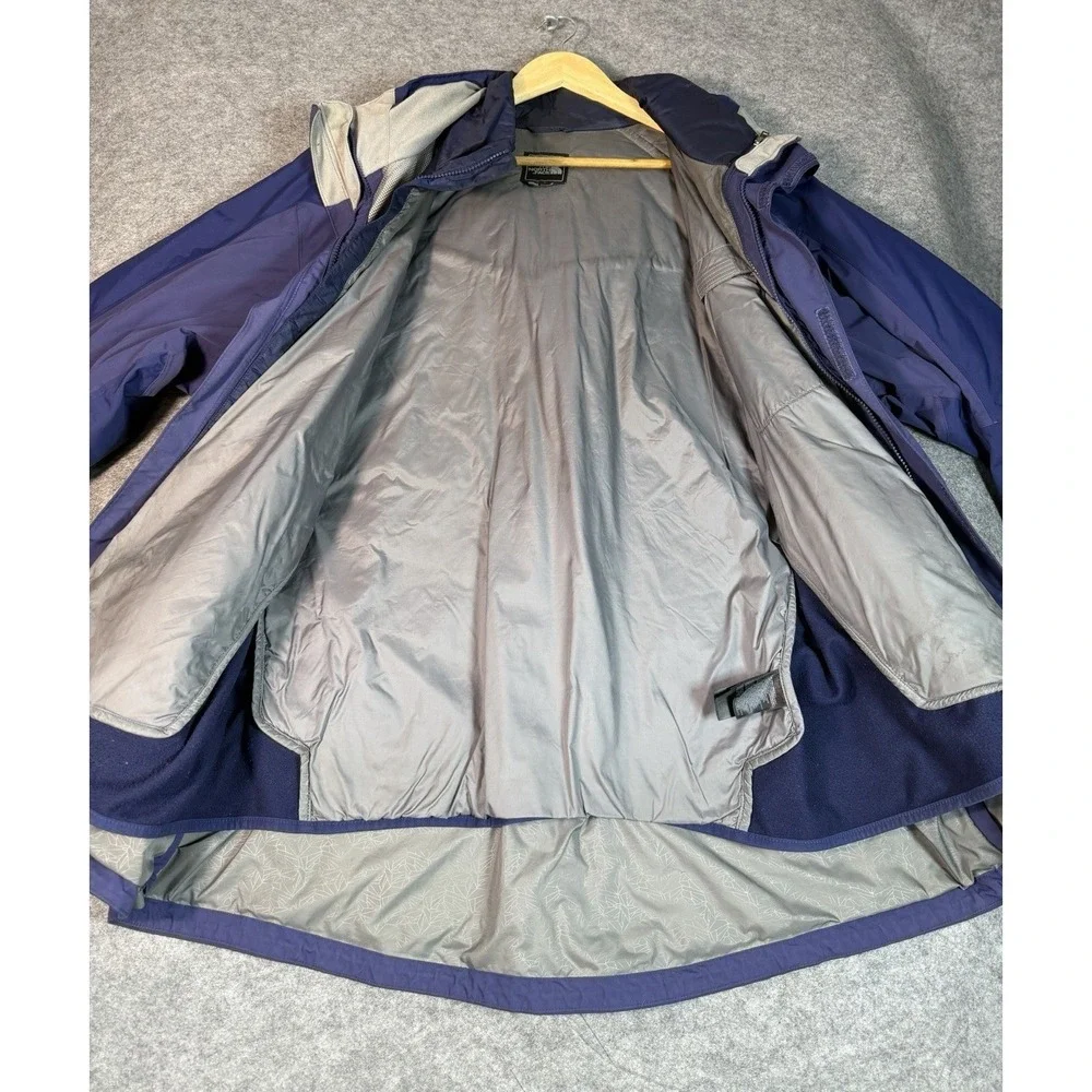 The North Face Men's XXL HyVent Waterproof Hooded‎ Rain Jacket Blue Shell